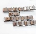 دستبند چارم ایتالیایی استیل انواع حروف