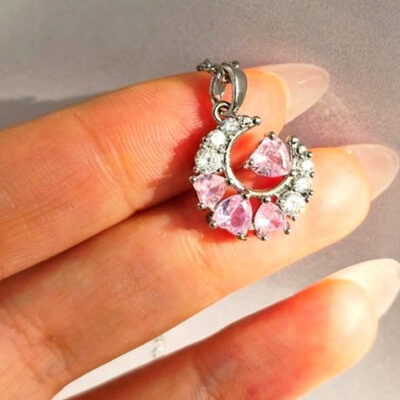  گردنبند دخترانه قلب سوارسکی کد336