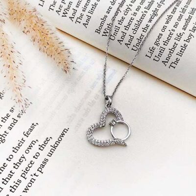 گردنبند دخترانه قلب سوارسکی کد263