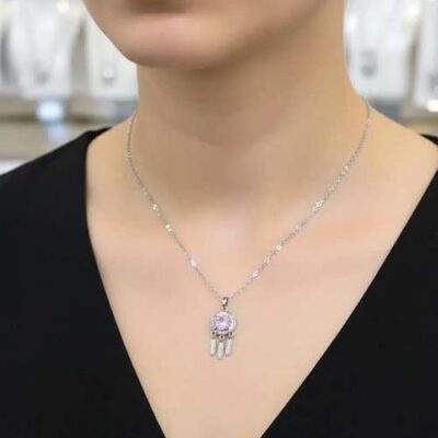 گردنبند دخترانه نگین سوارسکی دریم کچر