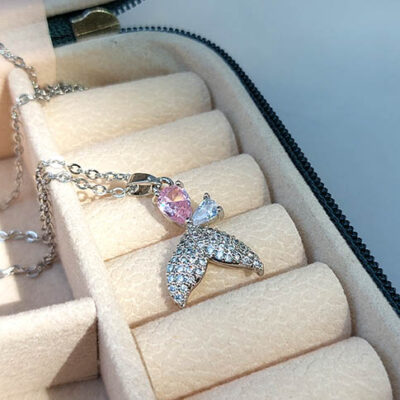 گردنبند دخترانه دم وال سوارسکی کد69