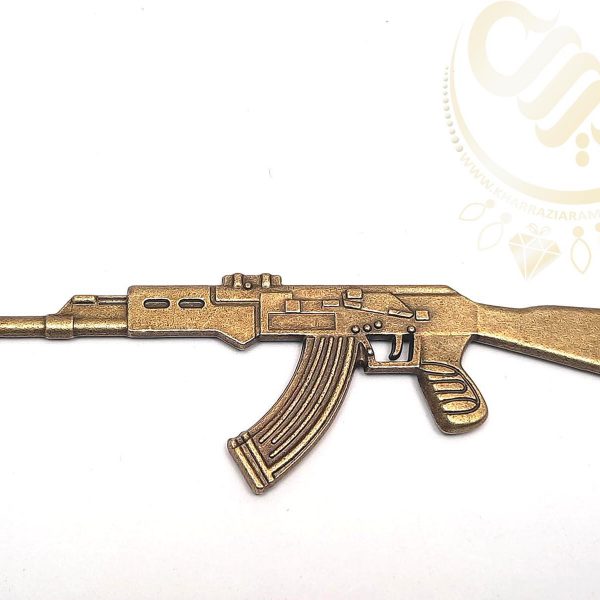 خرجکاراسلحه کلانشینکف Kalashnikov rifle plate خرجکار سایز بزرگ خرجکار برنزی