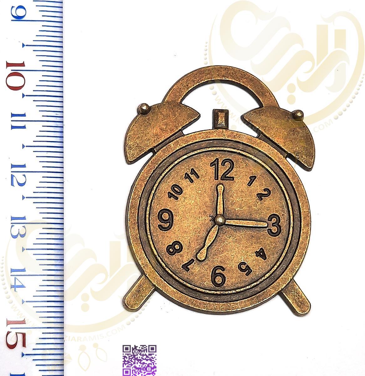 ساعت رومیزی Desktop clock plate خرجکار سایز بزرگ خرجکار برنزی