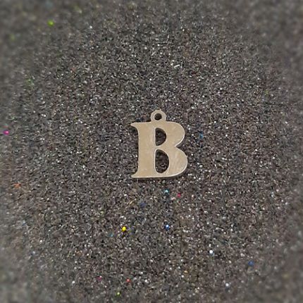 حروف استیل نقره ای لاتین B