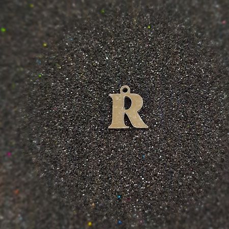 حروف استیل نقره ای لاتین R