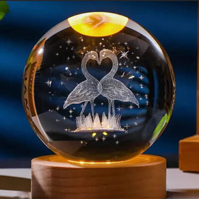 شبخواب کریستالی قاب چوبی لک لک سایز6