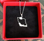 گردنبند استیل ایران نقره ای کد58