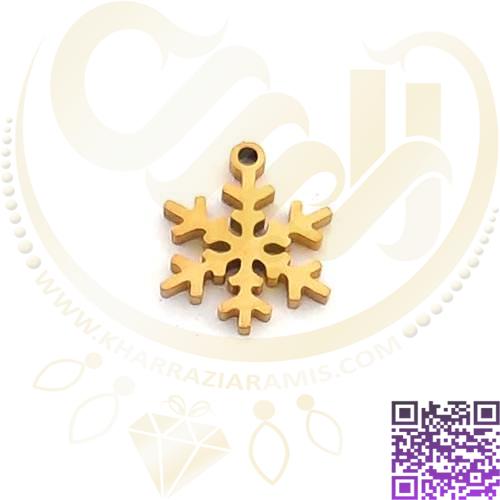 آویز استیل طلایی دونه برف کد70