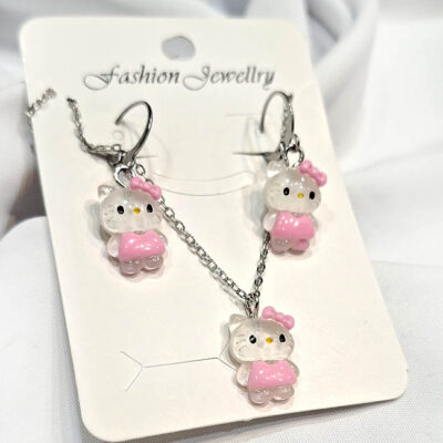 نیم ست دخترانه کیتی فانتزی استیل