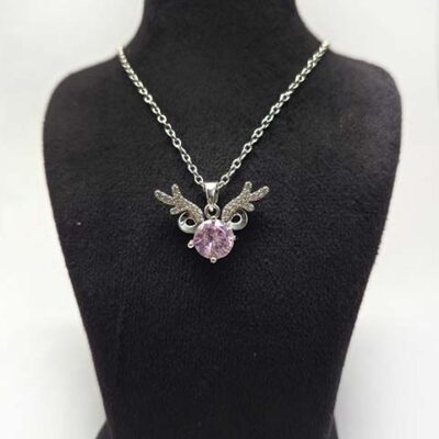 گردنبند دخترانه شاخ گوزنی سوارسکی کد234