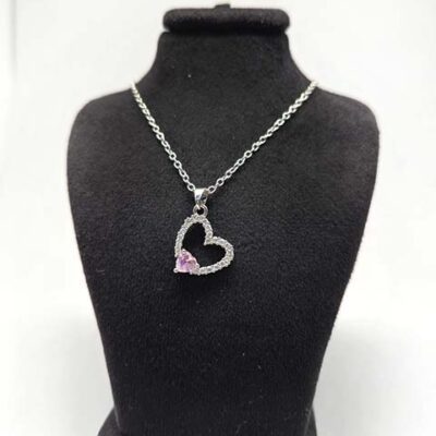 گردنبند دخترانه قلب سوارسکی کد220