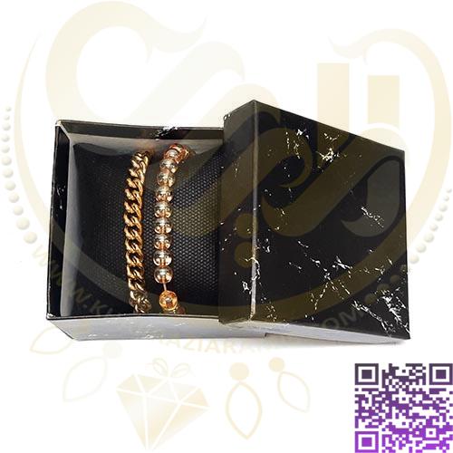جعبه جواهرات بالشتی هاردباکس سنگ مشکی