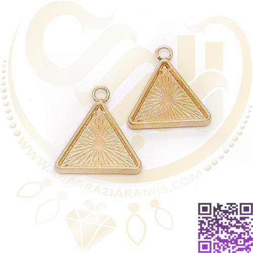 قاب مثلثی طلایی معمولی کد543