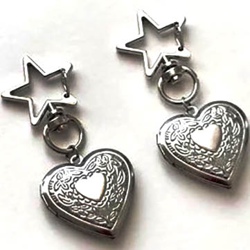 جاکلیدی و آویز کیف لاکت قلبی