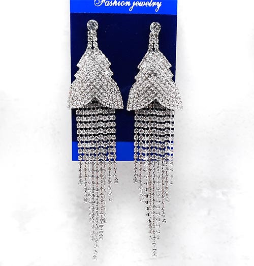 گوشواره دخترانه تنیسی گوشواره نگیندار کد9