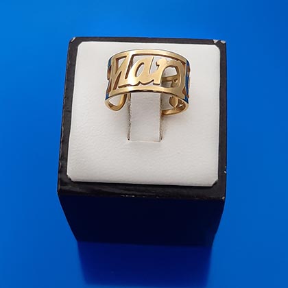 انگشتر اسم مریم استیل کد121