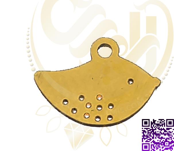 آویز استیل طلایی پرنده کد59