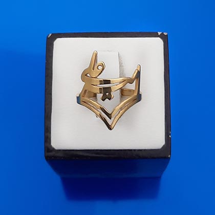 انگشتر اسم امیرعلی استیل-فارسی-کد144