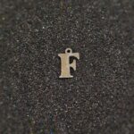 حروف استیل نقره ای لاتین F کد272