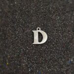 حروف استیل نقره ای لاتین D کد273