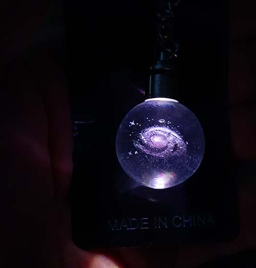 جاکلیدی کریستالی چراغدار منظومه