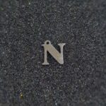 حروف استیل نقره ای لاتین N کد267