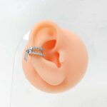 گوشواره استیل ایرکاف نگیندار کد21