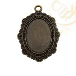 قاب برنزی بیضی کد517