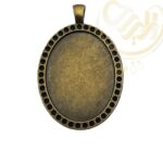 قاب برنزی گردنبندی 3*4 کد522