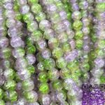 مروارید گلس سبزدورنگ100مهره کد46
