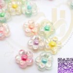 مهره پلاستیکی گل بسته10گرمی کد14