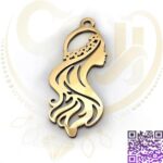 پلاک استیل دختر سایز بزرگ کد272