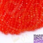 کریستال قرمز شیشه ای سایز8 کد18