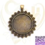 قاب برنزی گرد کد528 قطر3سانتی