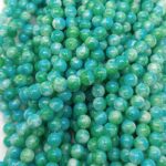مروارید سبز آبرنگی 102 مهره سایز8 کد19