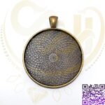 قاب برنزی گرد قطر4سانت کد572