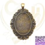 قاب برنزی گردنبندی 2/5-3/5 کد550