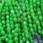 آبرنگی سبز 100مهره سایز8 کد7