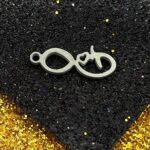 اویز استیل نقره ای بی نهایت کد154