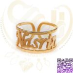 انگشتر اسم استیل نسرین لاتین کد04