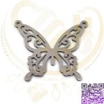 خرجکار استیل نقره ای پروانه کد232