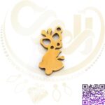 آویز استیل پروانه طلایی کد282