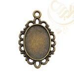 قاب برنزی بیضی حاشیه دار کد537