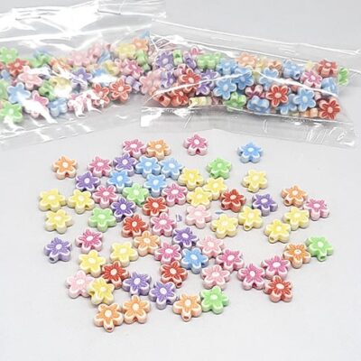 مهره پلاستیکی گل بسته 10گرمی کد1