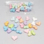 مهره پلاستیکی قلبی بسته10گرمی کد1