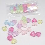 مهره پلاستیکی قلبی بسته10گرمی کد3