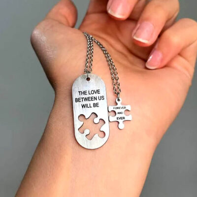 گردنبند استیل ست پازل کد50