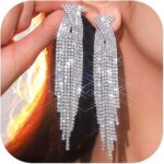 گوشواره دخترانه تنیسی گوشواره نگیندار کد3