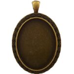 قاب برنزی بیضی ابعاد3*4 کد539