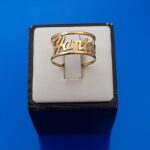 انگشتر اسم هانیه استیل-لاتین-کد123